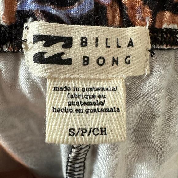 Billabong Sundown High Waisted Flared Pants Black Pebble Size Small Stretch - Picture 3 of 12